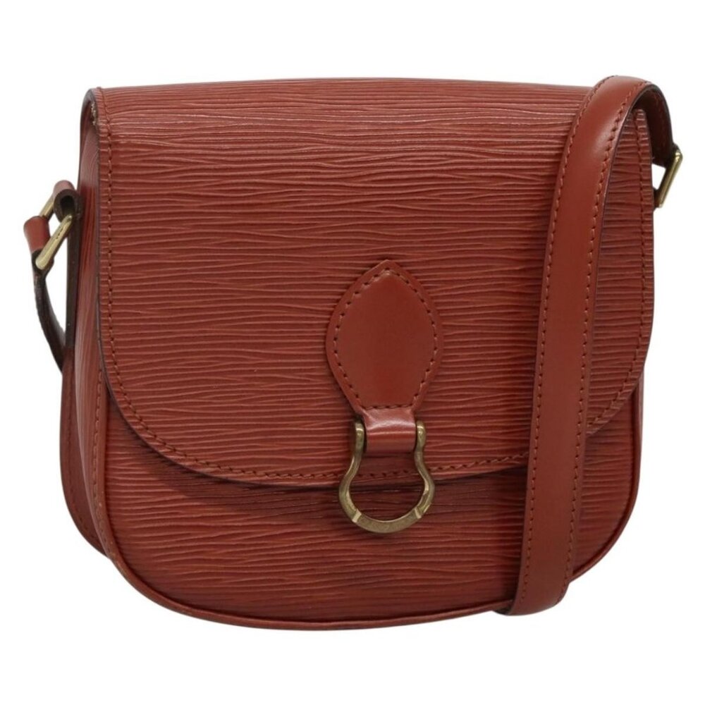 LOUIS VUITTON Epi Saint Cloud PM Shoulder Bag Brown M52213 LV Auth 134622